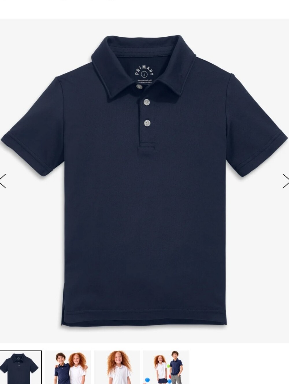 Primary Kids FlexKnit Polo- 6-7